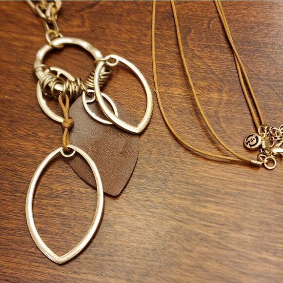 VINTAGE 1946 boho long pendant necklace - Picture 6 of 6
